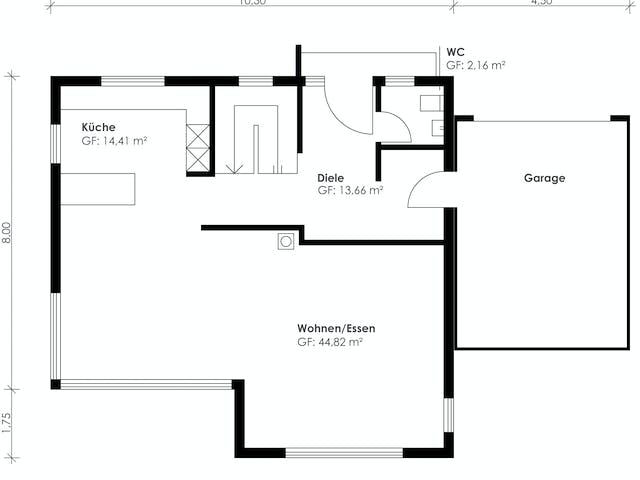 Fertighaus Homestory 348 von Lehner Haus Schlüsselfertig ab 440115€, Satteldach-Klassiker Grundriss 2