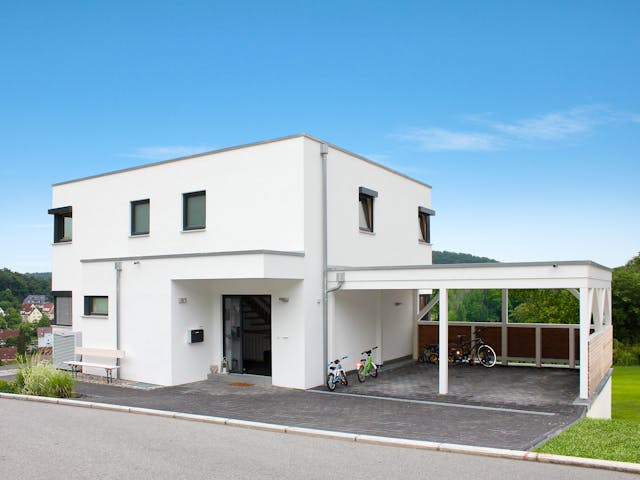 Fertighaus Homestory 366 von LEHNER HAUS Schlüsselfertig ab 444925€, Cubushaus Außenansicht 1 Fertighaus Homestory 366 von LEHNER HAUS Schlüsselfertig ab 444925€, Cubushaus Außenansicht 1