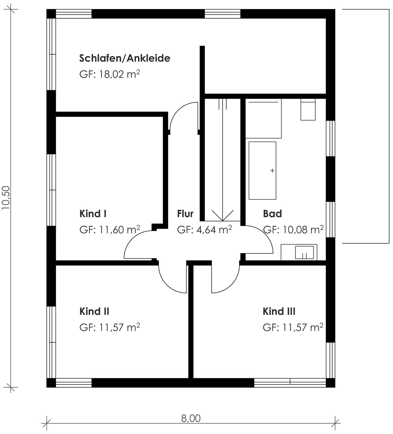 Fertighaus Homestory 366 von Lehner Haus Schlüsselfertig ab 444925€, Cubushaus Grundriss 1