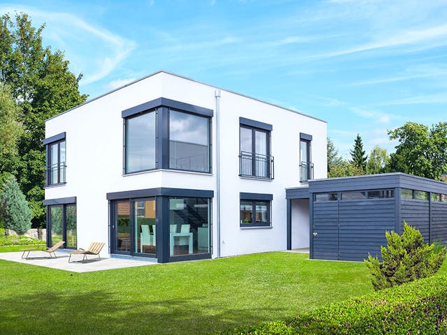 Fertighaus Homestory 314 von LEHNER HAUS, Cubushaus Außenansicht 1