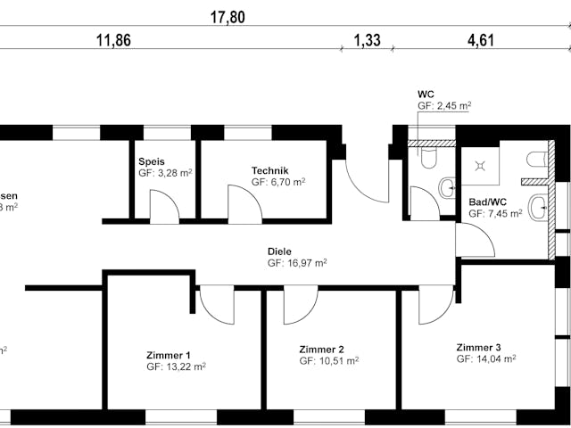 Fertighaus Homestory 381 von LEHNER HAUS, Bungalow Grundriss 1