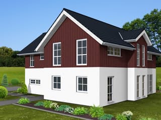 Fertighaus Family 178 von Zimmermann Haus Schlüsselfertig ab 328410€, Satteldach-Klassiker Außenansicht 3