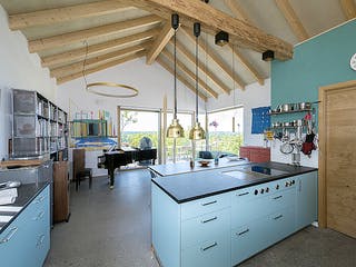 Fertighaus Alpenblick von Huber Holzbau, Satteldach-Klassiker Innenansicht 1