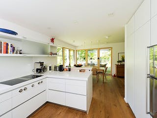 Fertighaus Gartenblick von Huber Holzbau, Cubushaus Innenansicht 2