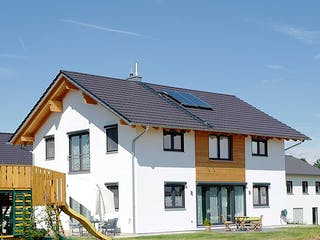 Fertighaus Himmelreich von Huber Holzbau, Satteldach-Klassiker Außenansicht 5