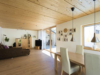 Fertighaus Spitz von Huber Holzbau, Satteldach-Klassiker Innenansicht 2