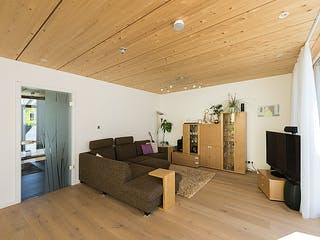Fertighaus Spitz von Huber Holzbau, Satteldach-Klassiker Innenansicht 3
