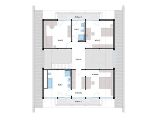 Fertighaus HUF Haus ART 5 Beispiel 5 von HUF HAUS, Fachwerk Grundriss 2