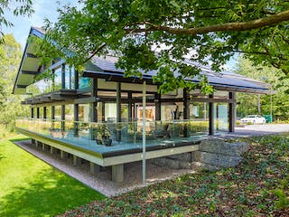 Fertighaus HUF Haus ART 6 Beispiel 7 von HUF HAUS, Fachwerk Außenansicht 1