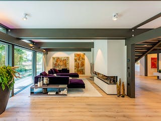 Fertighaus HUF Haus ART 6 Beispiel 7 von HUF HAUS, Fachwerk Innenansicht 1