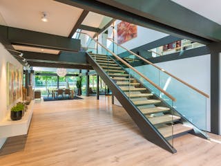 Fertighaus HUF Haus ART 6 Beispiel 7 von HUF HAUS, Fachwerk Innenansicht 3