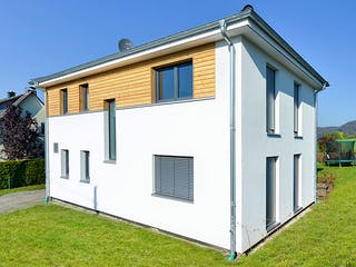 Fertighaus Brandesbachtal von Hunoldhaus, Stadtvilla Außenansicht 2