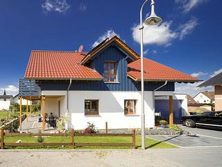 Fertighaus Hainich von Hunoldhaus, Satteldach-Klassiker Außenansicht 3