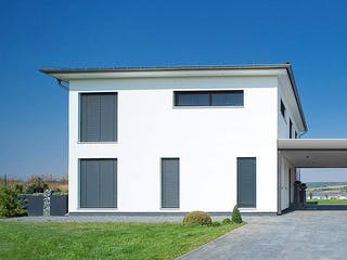 Fertighaus Raufenschlag von Hunoldhaus, Stadtvilla Außenansicht 2