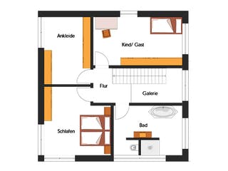 Fertighaus Raufenschlag von Hunoldhaus, Stadtvilla Grundriss 2