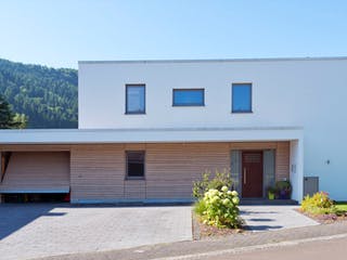 Fertighaus Schüsslergrund von Hunoldhaus, Cubushaus Außenansicht 2