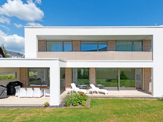 Fertighaus Schüsslergrund von Hunoldhaus, Cubushaus Außenansicht 3