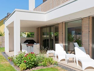 Fertighaus Schüsslergrund von Hunoldhaus, Cubushaus Außenansicht 4