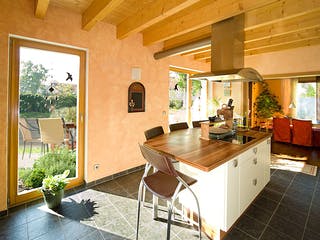 Fertighaus Schwarzatal von Hunoldhaus, Pultdachhaus Innenansicht 1