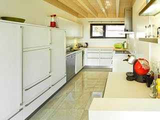 Fertighaus Wurzelbergfarmde von Hunoldhaus, Pultdachhaus Innenansicht 2