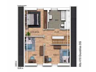 Massivhaus Alto 410 von Heinz von Heiden Schlüsselfertig ab 263939€, Satteldach-Klassiker Grundriss 2