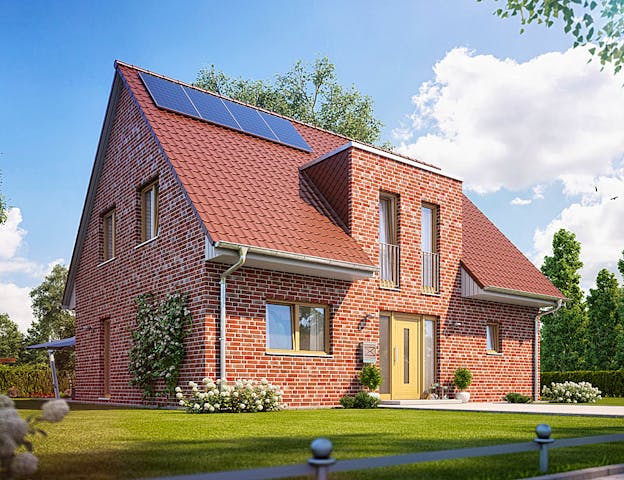 Massivhaus in NRW mit Klinkerfassade von Heinz von Heiden