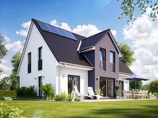 Massivhaus Alto 610 von Heinz von Heiden Zentrale Schlüsselfertig ab 292317.3€, Satteldach-Klassiker Außenansicht 1