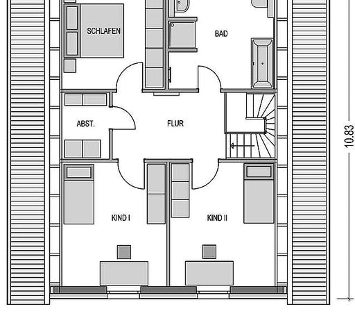 Massivhaus Alto 620 von Heinz von Heiden Schlüsselfertig ab 283581.75€, Satteldach-Klassiker Grundriss 2