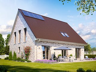 Massivhaus Alto 842 von Heinz von Heiden Schlüsselfertig ab 345583€, Satteldach-Klassiker Außenansicht 1