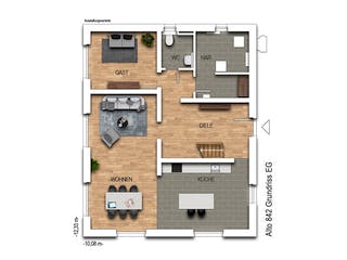 Massivhaus Alto 842 von Heinz von Heiden Schlüsselfertig ab 345583€, Satteldach-Klassiker Grundriss 1