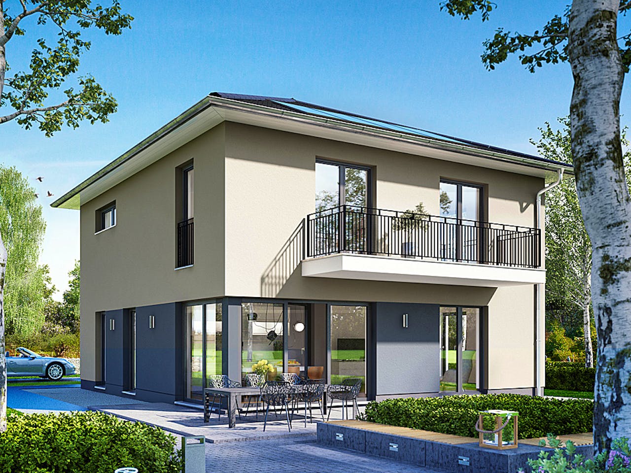 Massivhaus Arcus 152 von Heinz von Heiden Zentrale Schlüsselfertig ab 317304.1€, Stadtvilla Außenansicht 1