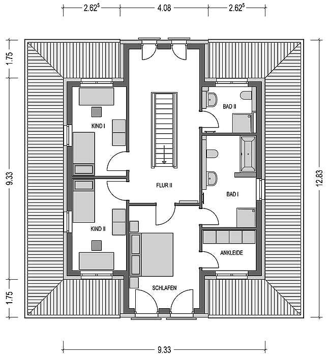 Massivhaus Arcus 180 von Heinz von Heiden Schlüsselfertig ab 481427.75€, Stadtvilla Grundriss 2