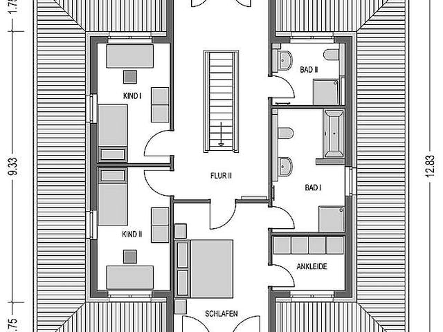 Massivhaus Arcus 180 von Heinz von Heiden Schlüsselfertig ab 476616€, Stadtvilla Grundriss 2