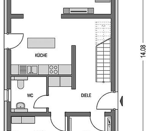 Massivhaus Calvus 260 von Heinz von Heiden Schlüsselfertig ab 309672.0€, Satteldach-Klassiker Grundriss 1