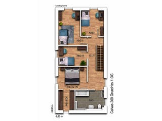 Massivhaus Calvus 260 von Heinz von Heiden Zentrale Schlüsselfertig ab 325405.6€, Satteldach-Klassiker Grundriss 2