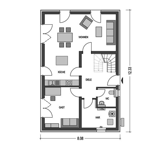 HvH - Calvus 340 Floorplan 1