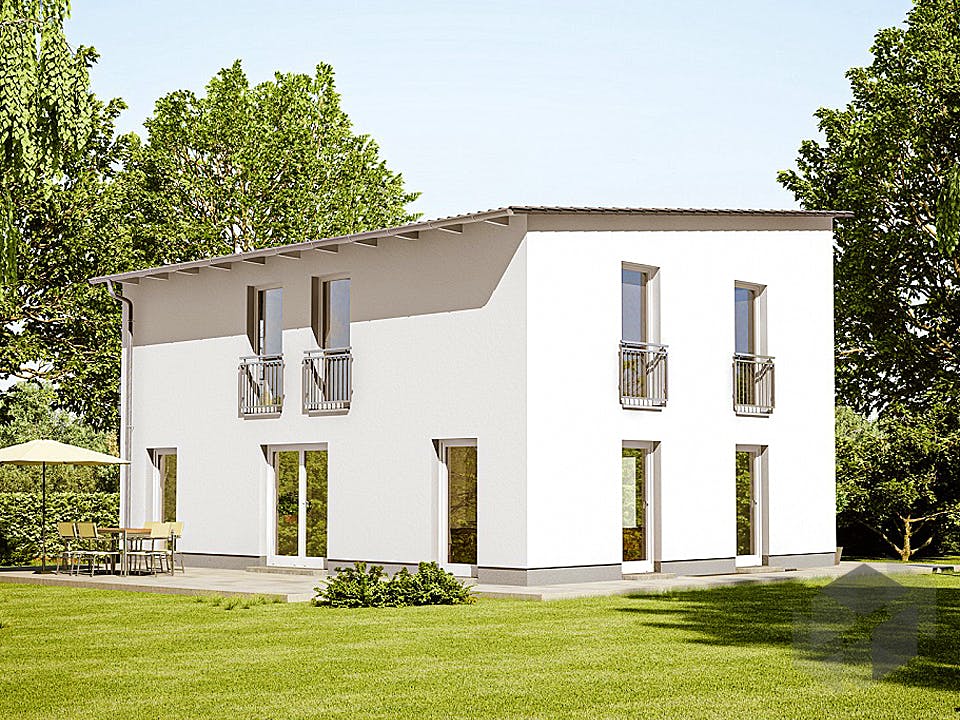 Massivhaus Cirro 631 von Heinz von Heiden Schlüsselfertig ab 338351.75€, Pultdachhaus Außenansicht 1