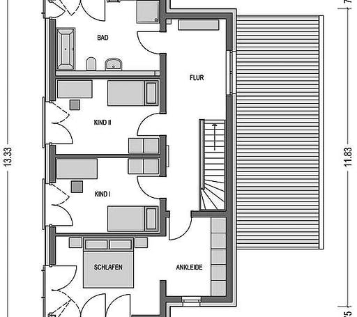 Massivhaus Cirro K10 von Heinz von Heiden Schlüsselfertig ab 392756.125€, Pultdachhaus Grundriss 2