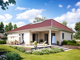 Massivhaus Cumulus 960 von Heinz von Heiden Zentrale Schlüsselfertig ab 270107.6€, Bungalow Außenansicht 1