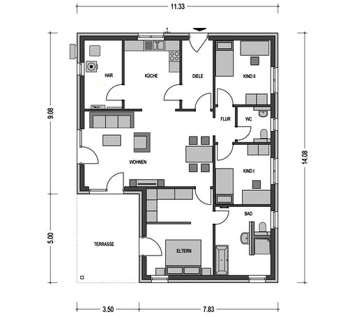 Heinz von Heiden - Cumulus 960 Floorplan 1