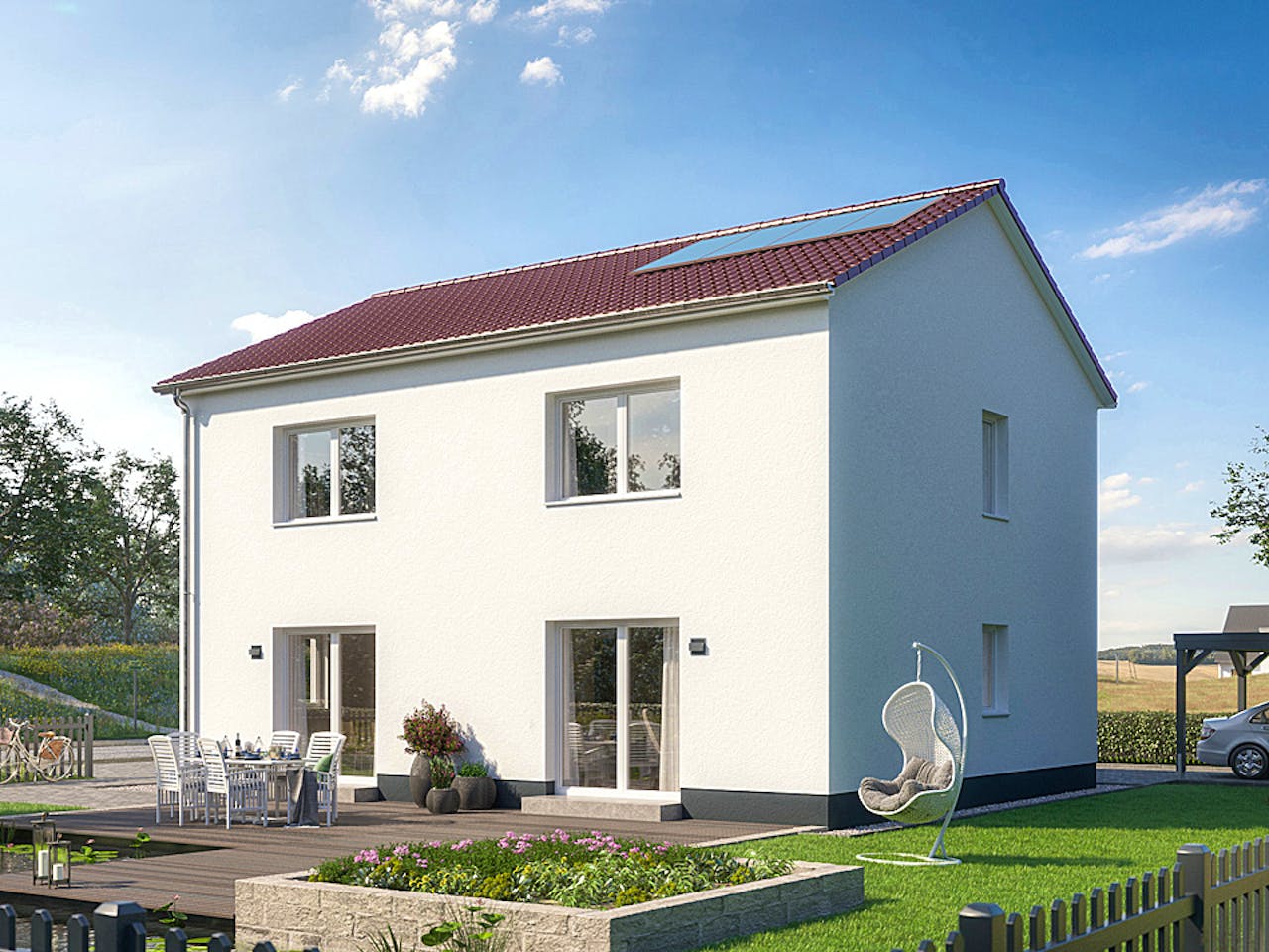 Massivhaus Das Unverbesserliche C630 von Heinz von Heiden Zentrale Schlüsselfertig ab 260115.6€, Außenansicht 1