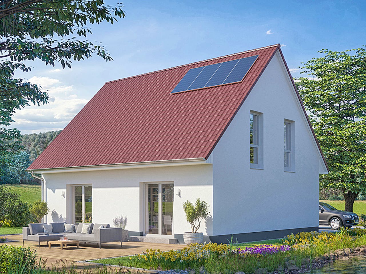 Massivhaus Das Unverbesserliche S621 von Heinz von Heiden Zentrale Schlüsselfertig ab 239840.0€, Außenansicht 1