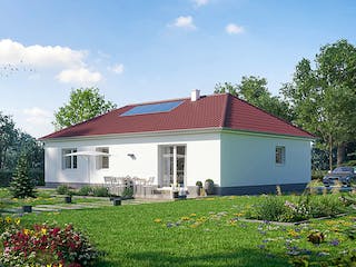 Massivhaus Der Unverbesserliche B760 von Heinz von Heiden Zentrale Schlüsselfertig ab 198511.9€, Bungalow Außenansicht 1