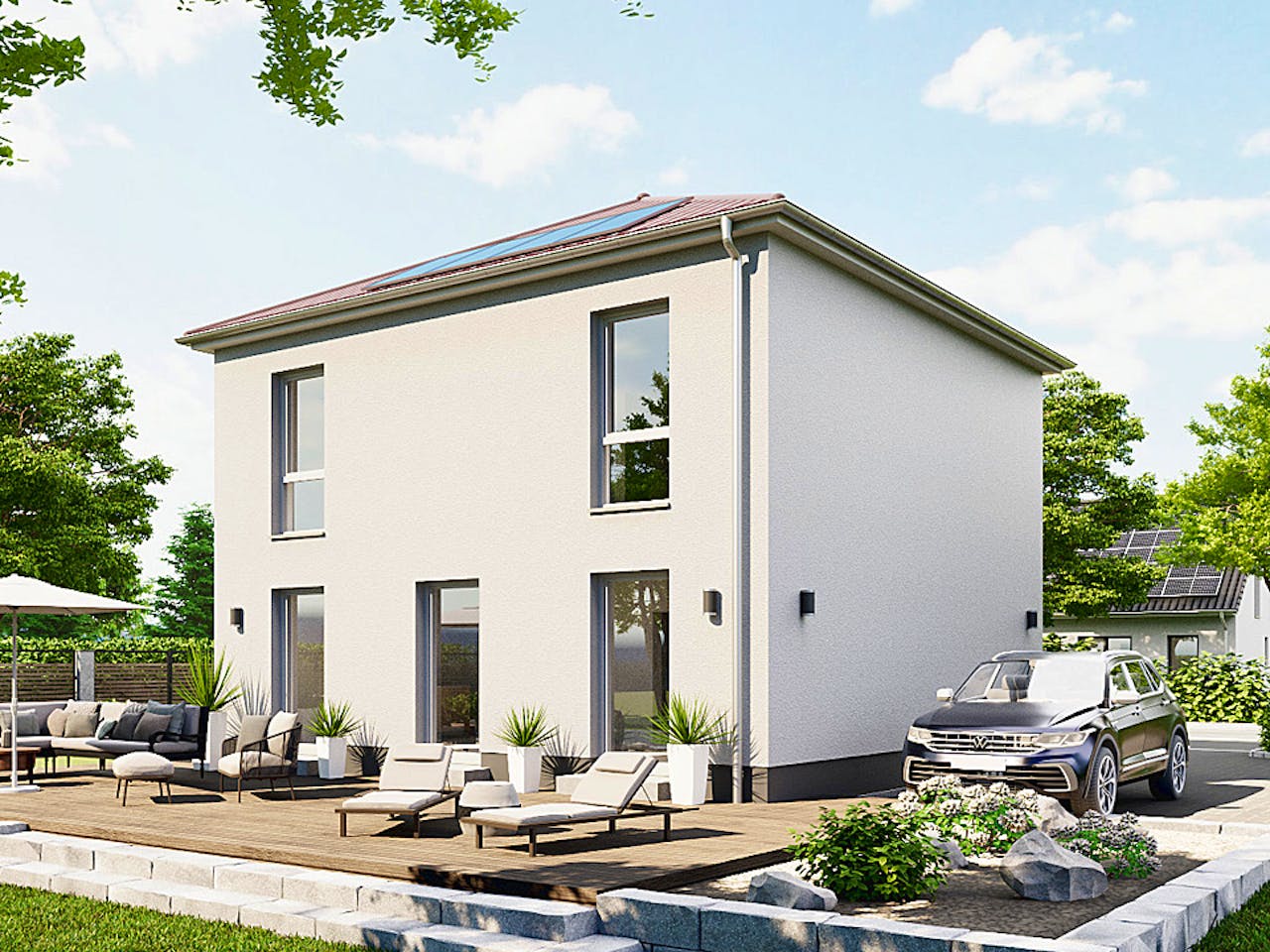 Massivhaus Die Unverbesserliche V110 von Heinz von Heiden Zentrale Schlüsselfertig ab 230019.7€, Stadtvilla Außenansicht 1