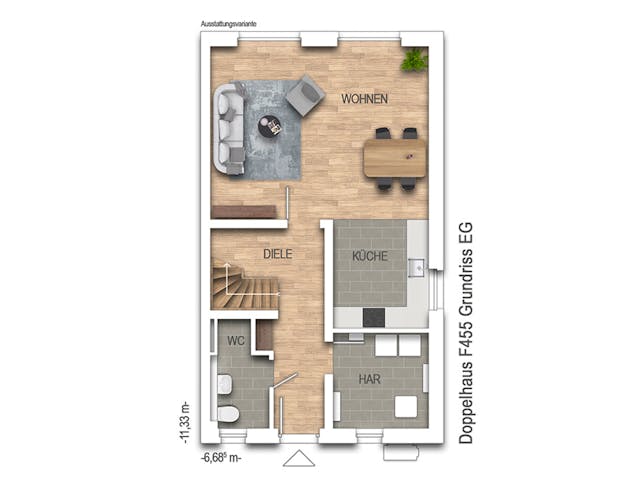 Massivhaus Doppelhaus F455 von Heinz von Heiden Zentrale Schlüsselfertig ab 349943€, Cubushaus Grundriss 1 Massivhaus Doppelhaus F455 von Heinz von Heiden Zentrale Schlüsselfertig ab 349943€, Cubushaus Grundriss 1