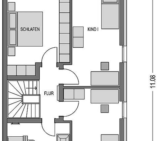 Massivhaus Doppelhaus F 550 von Heinz von Heiden Schlüsselfertig ab 275889.0€, Cubushaus Grundriss 2