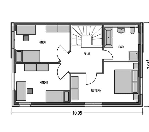 Massivhaus Doppelhaus Z 550 von Heinz von Heiden Schlüsselfertig ab 267026.5€, Stadtvilla Grundriss 2