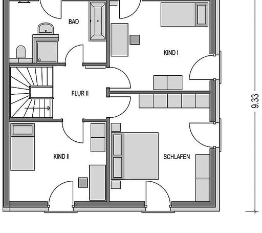 Massivhaus Doppelhaus W 730 von Heinz von Heiden Schlüsselfertig ab 277835.75€, Stadtvilla Grundriss 2