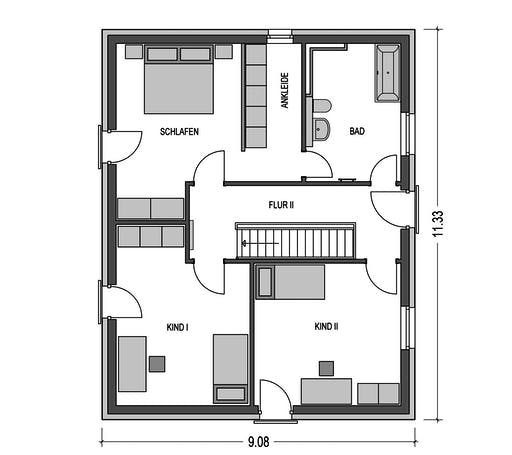 HvH - Effizienzhaus C63 Floorplan 2