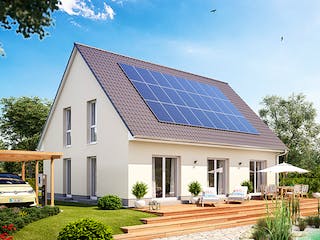Massivhaus Alto 74K von Heinz von Heiden Zentrale Schlüsselfertig ab 370701.7€, Satteldach-Klassiker Außenansicht 1